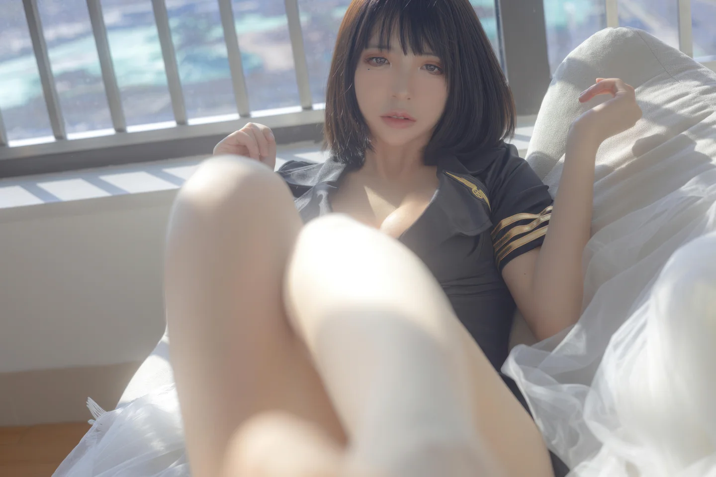 疯猫ss - No.158 黑色制服 [40P-284MB] tg@simisebaisi 【丝足阁】032.webp